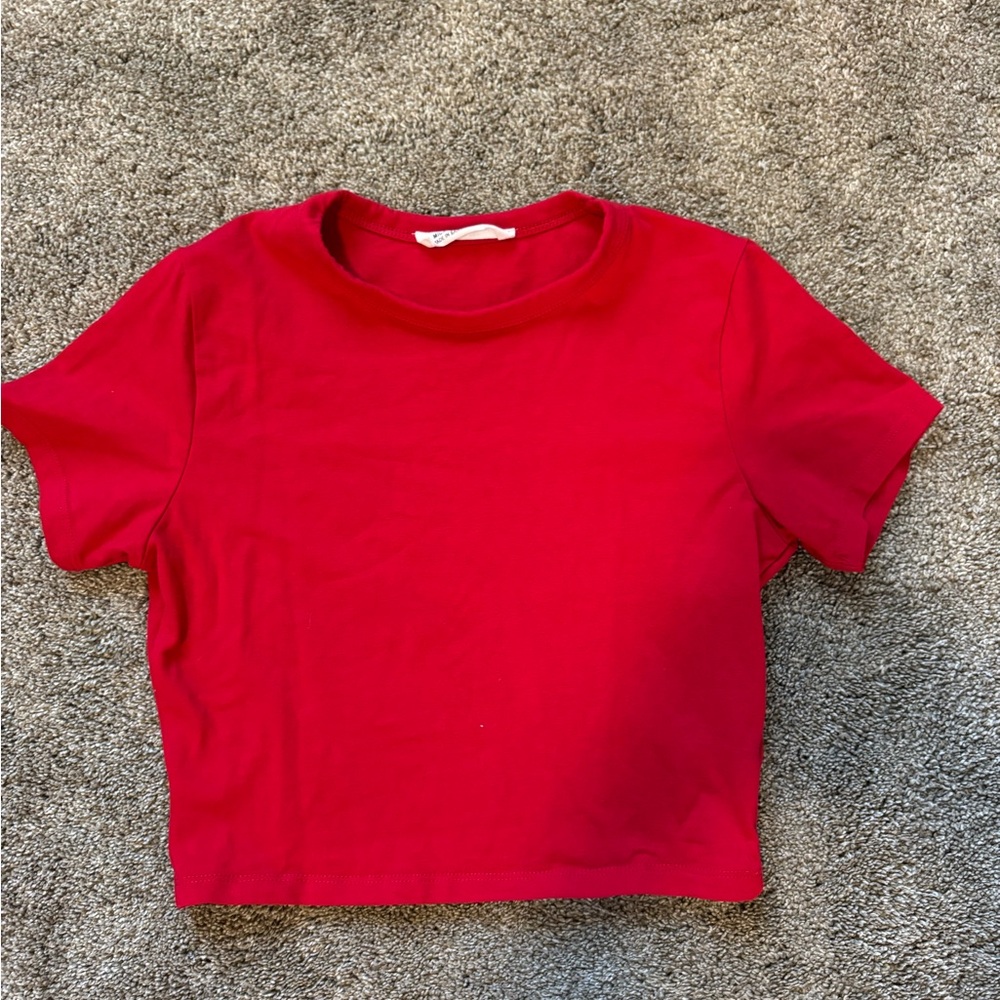 Cotton On Red Short Sleeve Tee
